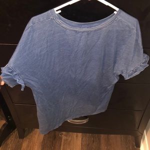 Soft short sleeve blouse